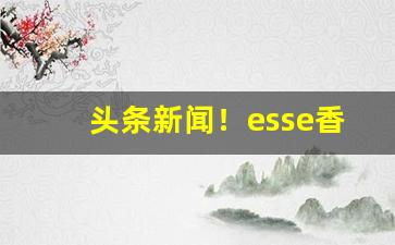 头条新闻！esse香烟价格表图“寸心不昧”