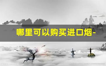 哪里可以购买进口烟-中国可以买到的进口烟