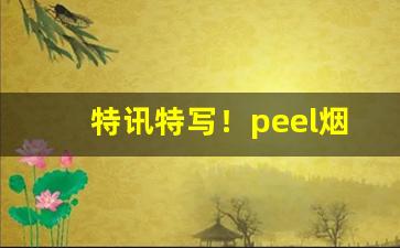 特讯特写！peel烟怎么网购网站“耳染目濡”