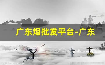 广东烟批发平台-广东烟厂家直销