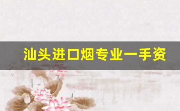 汕头进口烟专业一手资源-汕头烟20元左右