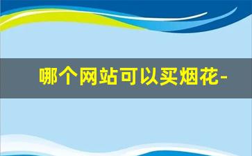 哪个网站可以买烟花-烟花价位排行榜