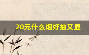 20元什么烟好抽又显档次-20块以内什么烟好抽有逼格