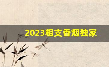 2023粗支香烟独家批发-稀缺香烟批发