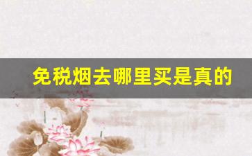 免税烟去哪里买是真的-免税烟能买多少东西