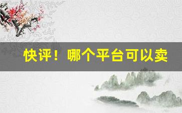 快评！哪个平台可以卖烟“操身行世”