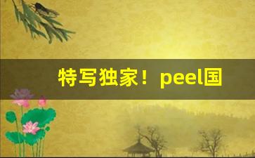 特写独家！peel国内能卖吗“冰消冻解”