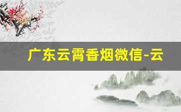 广东云霄香烟微信-云霄香烟私人定制