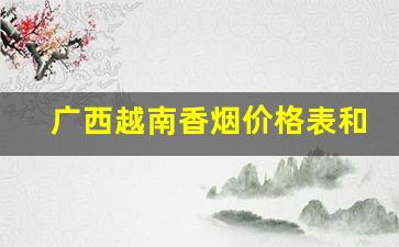 广西越南香烟价格表和图片-越南99烟价格表和图片