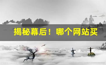 揭秘幕后！哪个网站买烟便宜“存十一于千百”