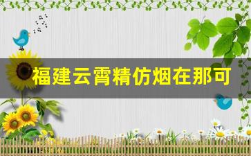 福建云霄精仿烟在那可以买