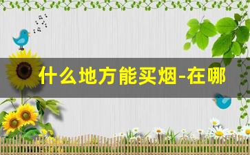 什么地方能买烟-在哪里可以找到买烟的地方